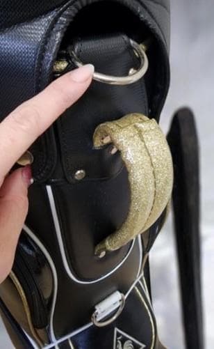 送料無料/超美品　le coq sportif レディースゴルフバッグ ブラック