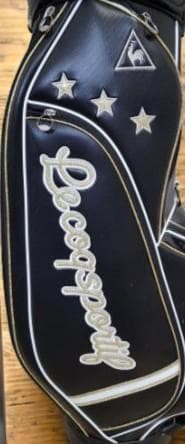 送料無料/超美品　le coq sportif レディースゴルフバッグ ブラック