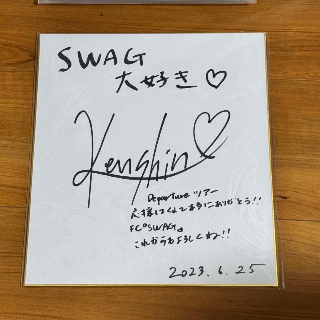 ワンエン　上村謙信　サイン色紙　ONE N' ONLY　KENSHIN