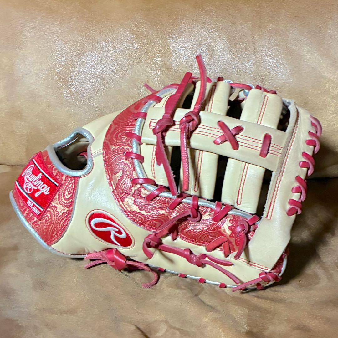 ローリングス 軟式ファーストミット レア　ペイズリー