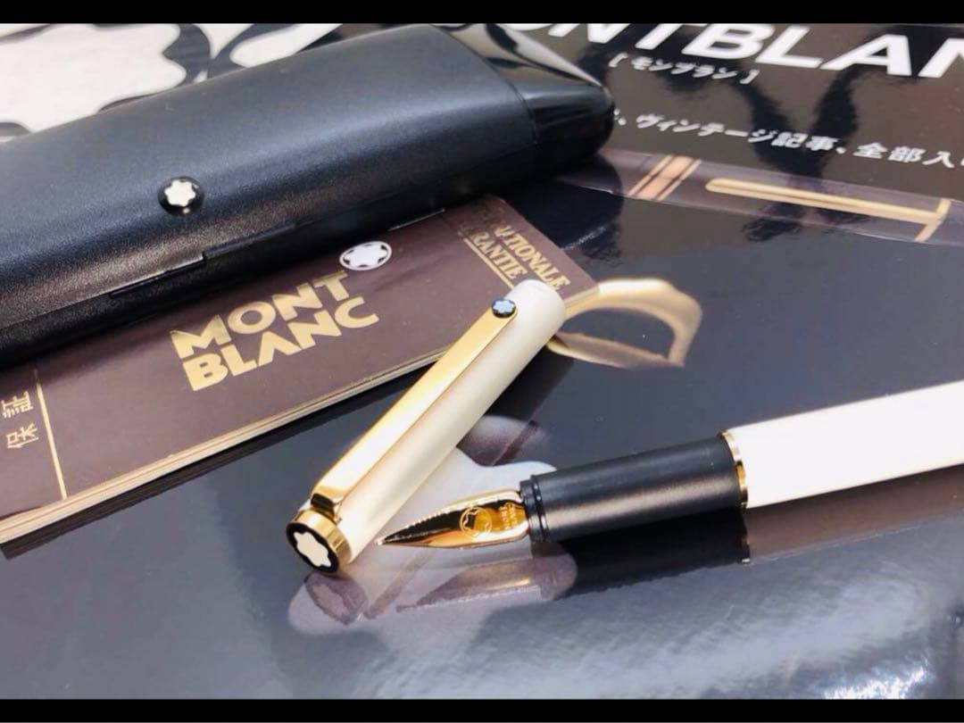 モンブラン　★未使用に近い極美品レア純白ホワイトカラー軸SラインNo2118