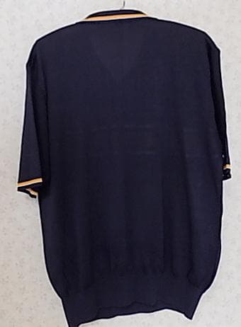 33660　マンシングウエア　メンズ　ポロシャツ　紺色　サイズLA