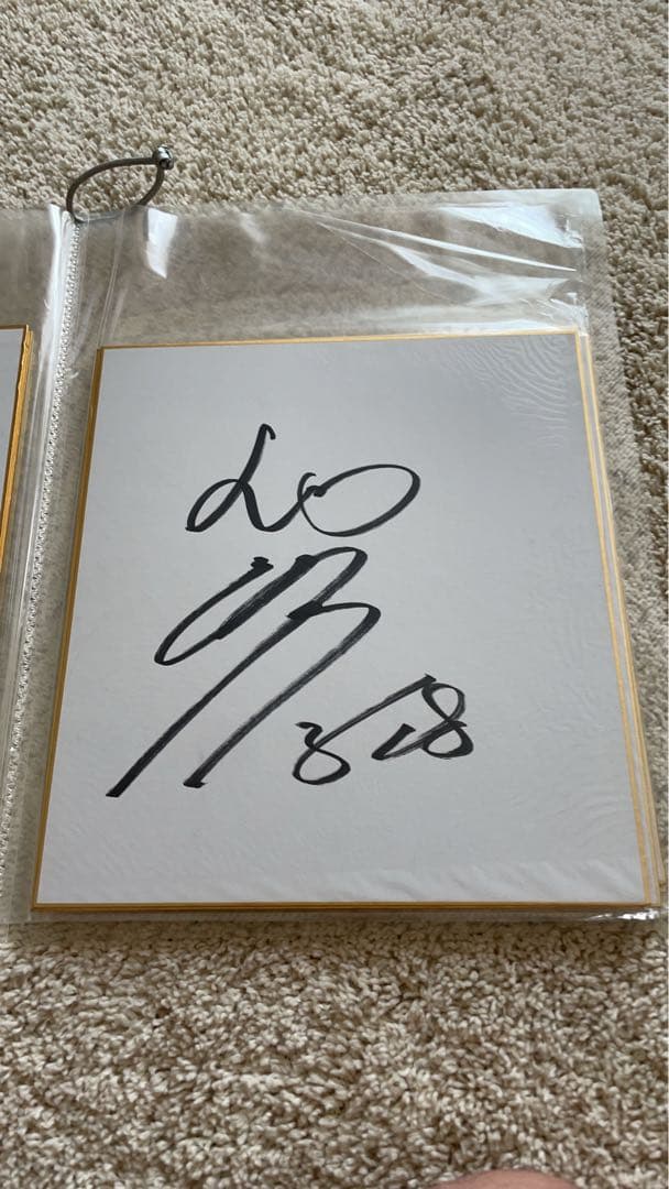 【直筆サイン色紙】西武ライオンズ　栗山•涌井•中村•中島