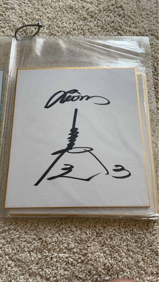 【直筆サイン色紙】西武ライオンズ　栗山•涌井•中村•中島