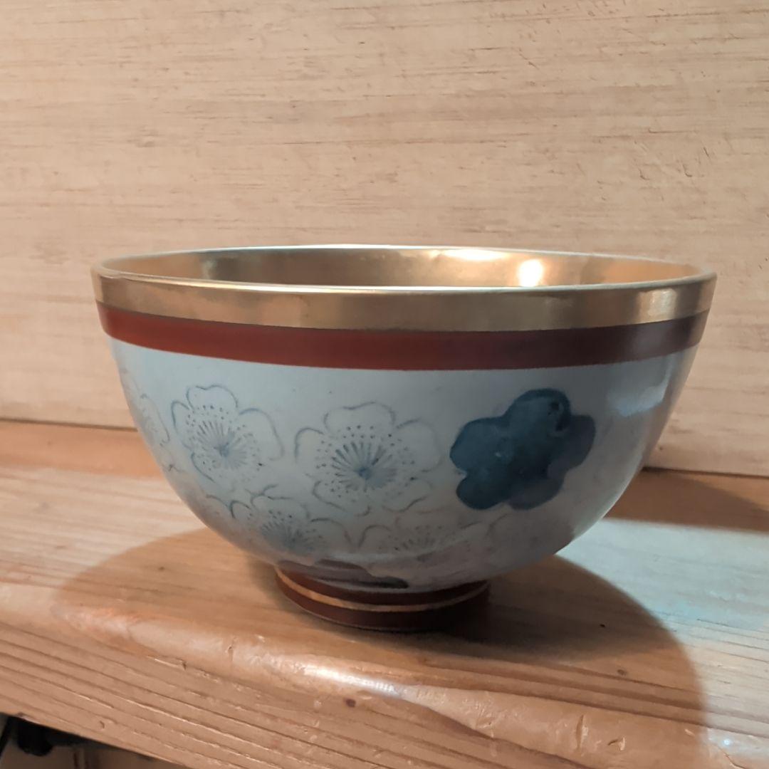 黄金長寿碗　純金茶碗