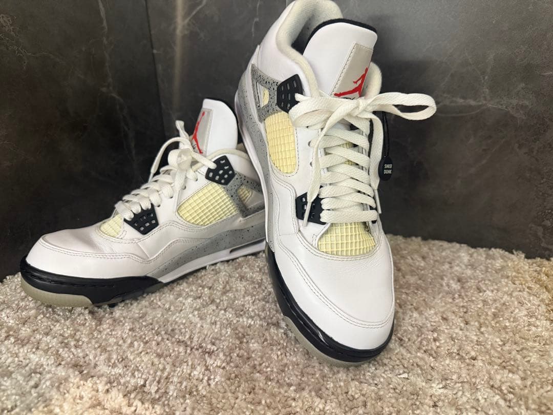 NIKE GOLF AIR JORDAN 4 WHITE CEMENT 最終値下