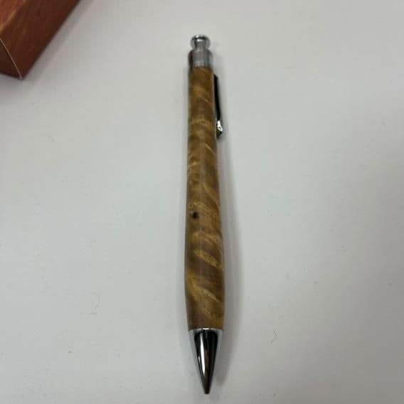 工房楔　マーブルウッド　シャープペンシル　❗️固定式口金つき❗️