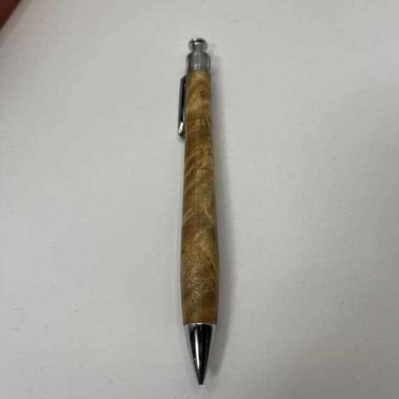 工房楔　マーブルウッド　シャープペンシル　❗️固定式口金つき❗️