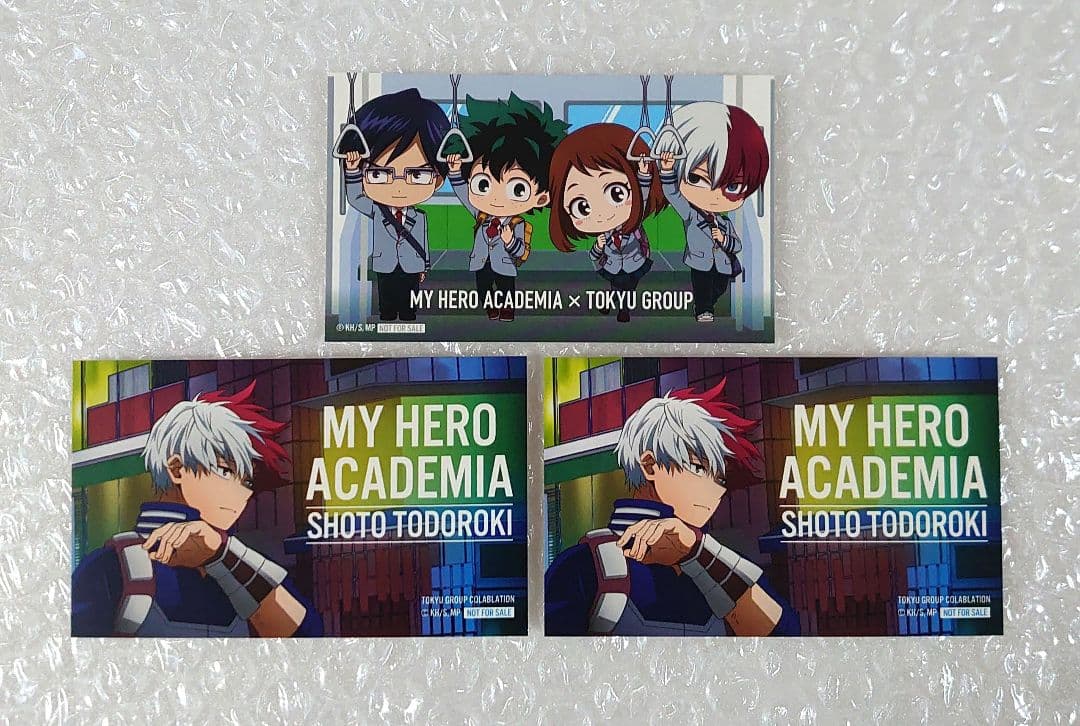ヒロアカ　渋谷　東急コラボ　轟焦凍　缶バッジ　　特典　カード　ミニキャラ