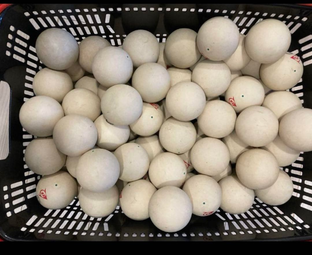 ソフトテニスボール100球② ダンロップ公認球9割以上