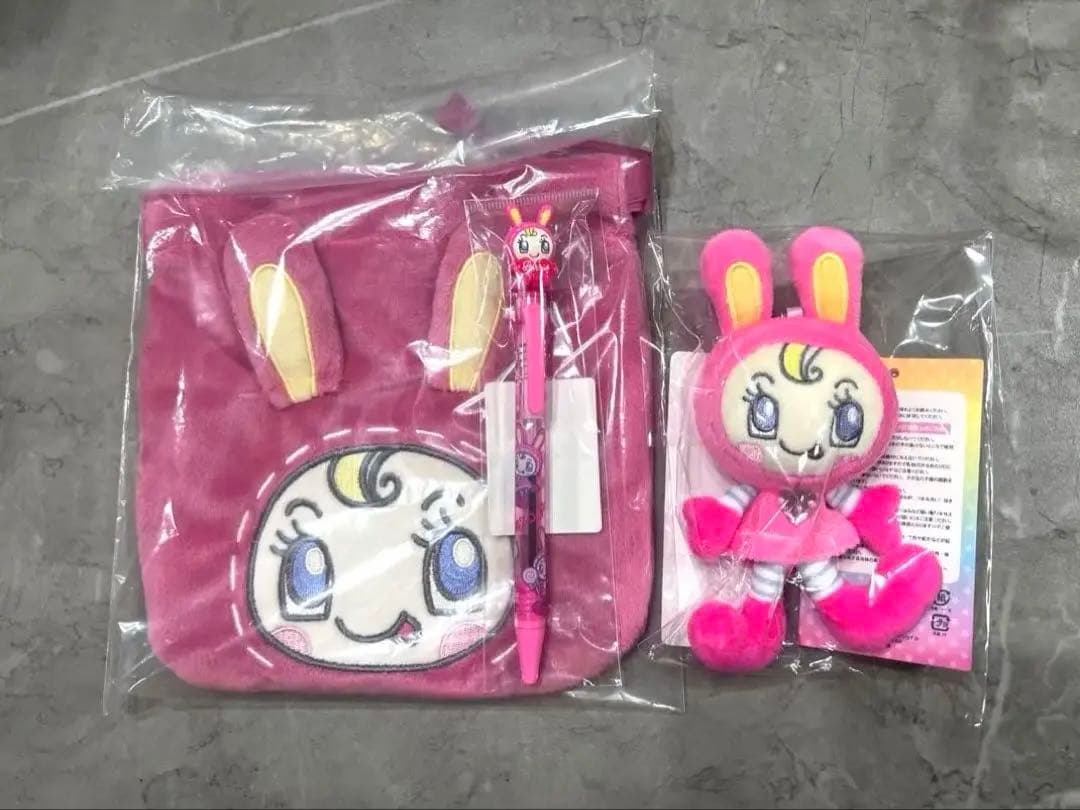 【新品】メゾピアノ　ベリエちゃん　ぬいぐるみチャーム　巾着　ボールペン