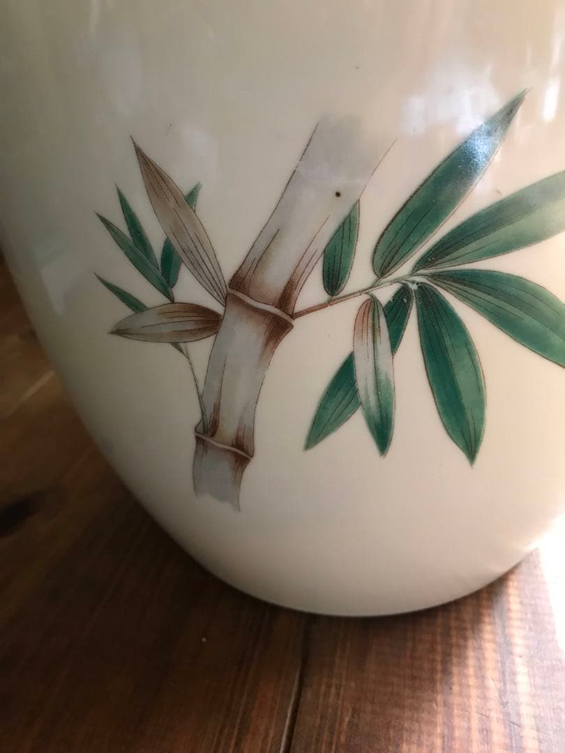 希少　ノリタケ　則武　日陶　火鉢　陶器　竹　時代物　白　オールドノリタケ