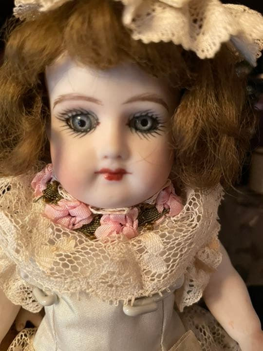 ハンドメイド ビスクドール❷ ドールスタンド付き