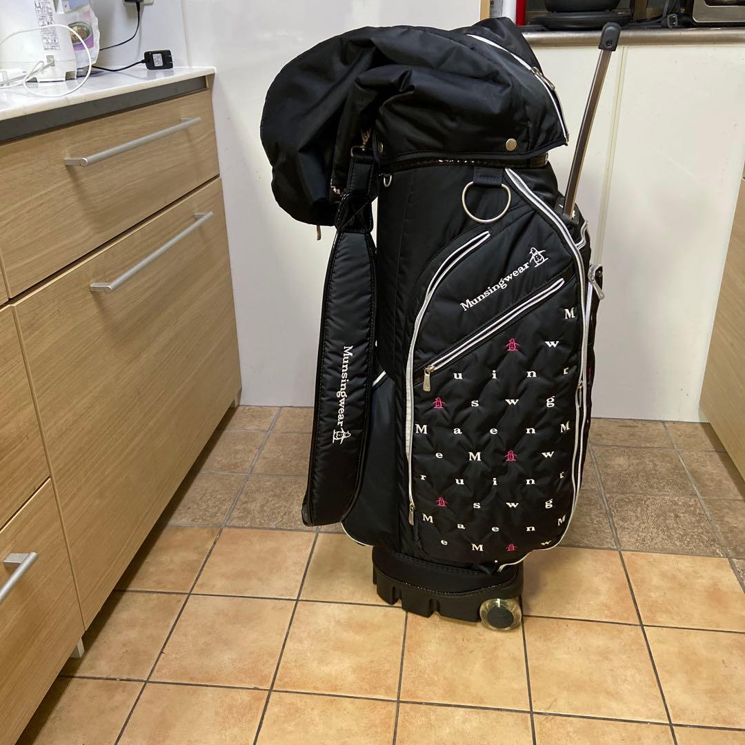 Munsingwear ゴルフキャディバッグ 車輪付き