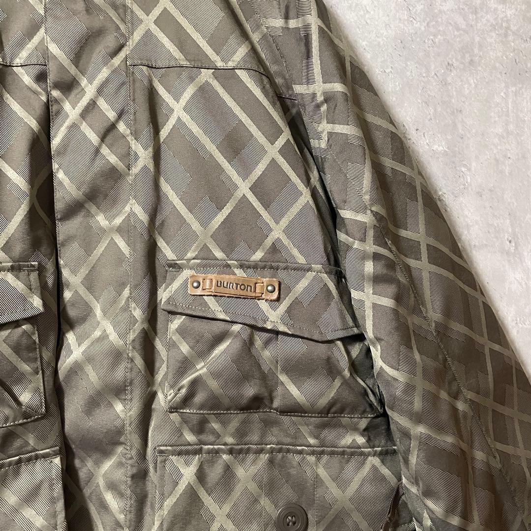 Burtonバートンスキーウェアスノーボードジャケットパーカーフード付きブラウン