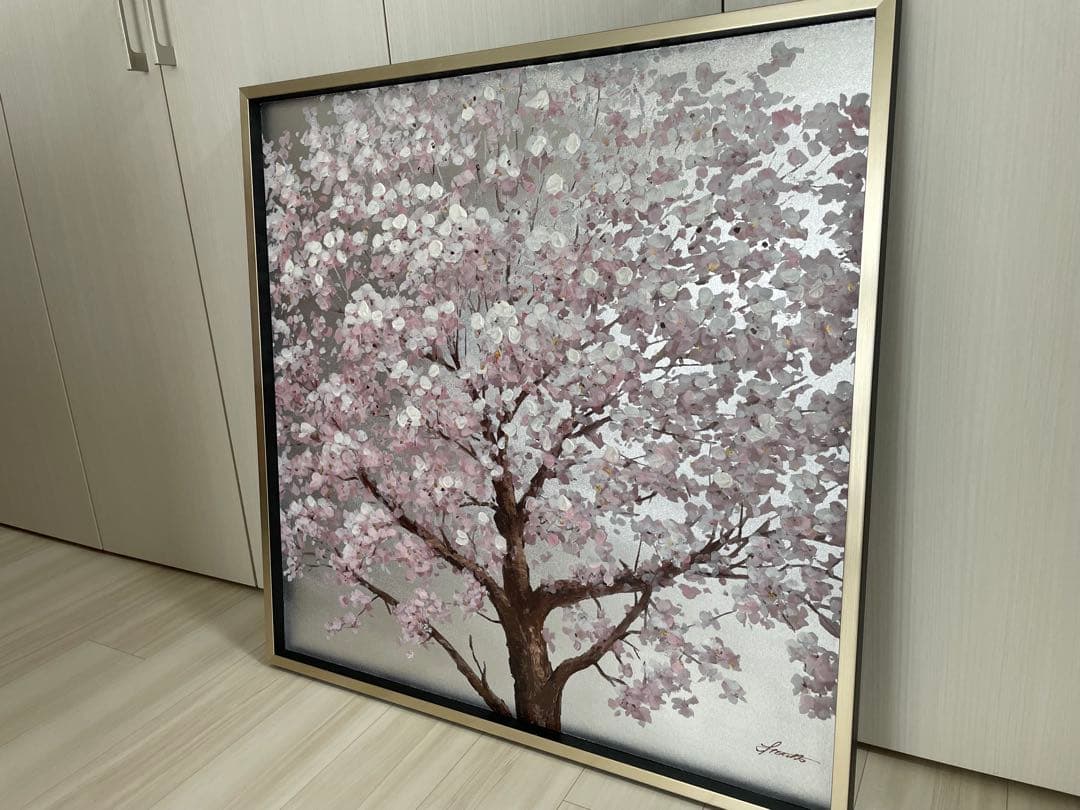 オイルペイントアート / シルバーサクラ (ユーパワー)