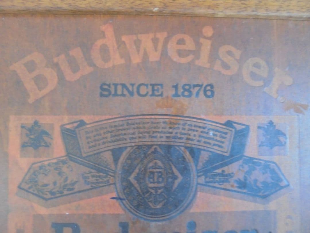 AKa6771　Ｂｕｄｗｅｉｓｅｒ　バドワイザー　木製保管箱