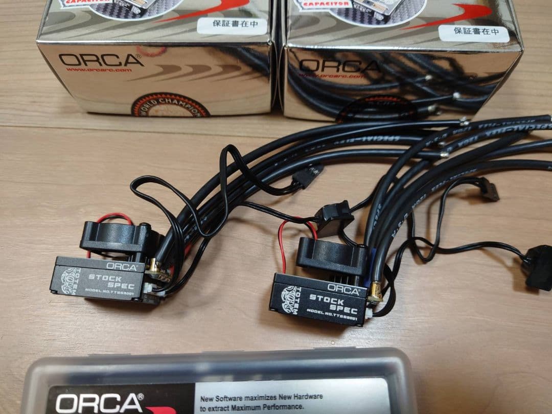 最終お値下げ オルカ ブラシレスESC 2個 プログラムカード セット