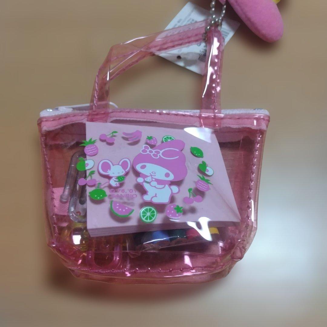 マイメロディ ミニバッグ＆マスコットキーホルダーセット。　　レア