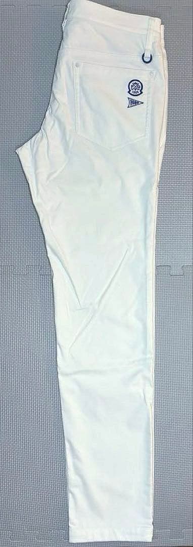 パーリーゲイツ ドビーピラミッド 表地ピーチボンディング5Pパンツ（WHT／5）