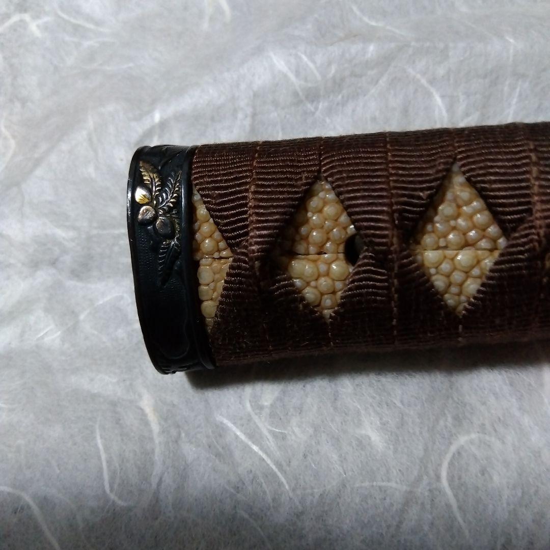 【再値下げ】武具　柄前　長さ21.5cm　刀、長脇差用　縁頭、目貫１作物　花鳥図