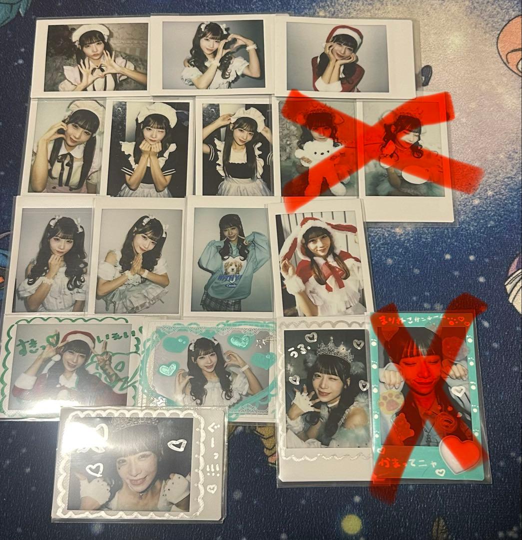 【バラ売り可】のんふぃく海まりん デコチェキ ランチェキセット