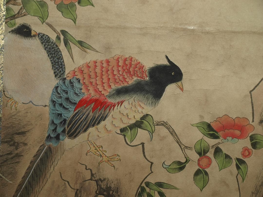 骨董市仕入れ品　中国近時代の掛軸　激安骨董品　肉筆保証BD339A12-1