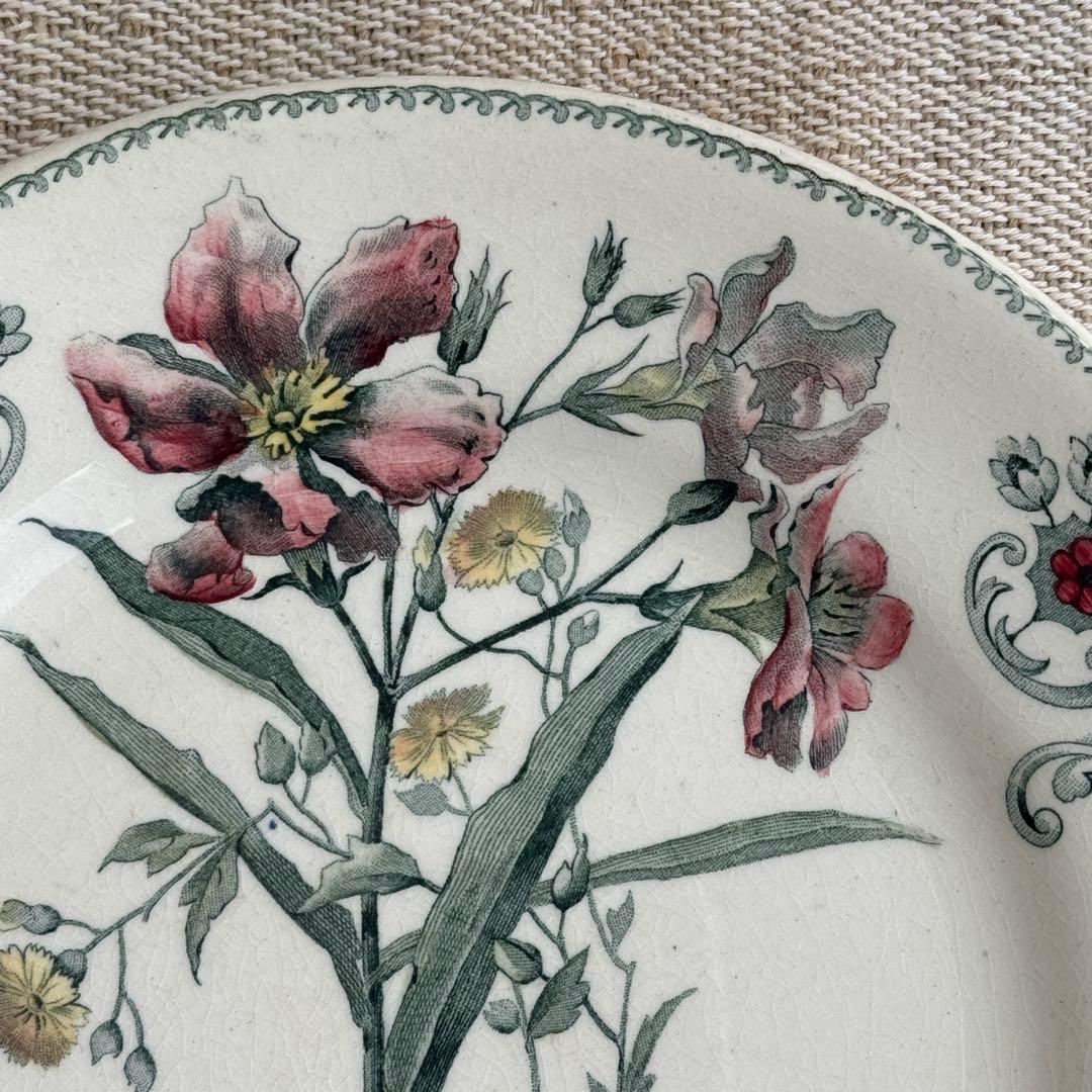 希少　フランスアンティーク　ジョワジールロワ　切り花　平皿