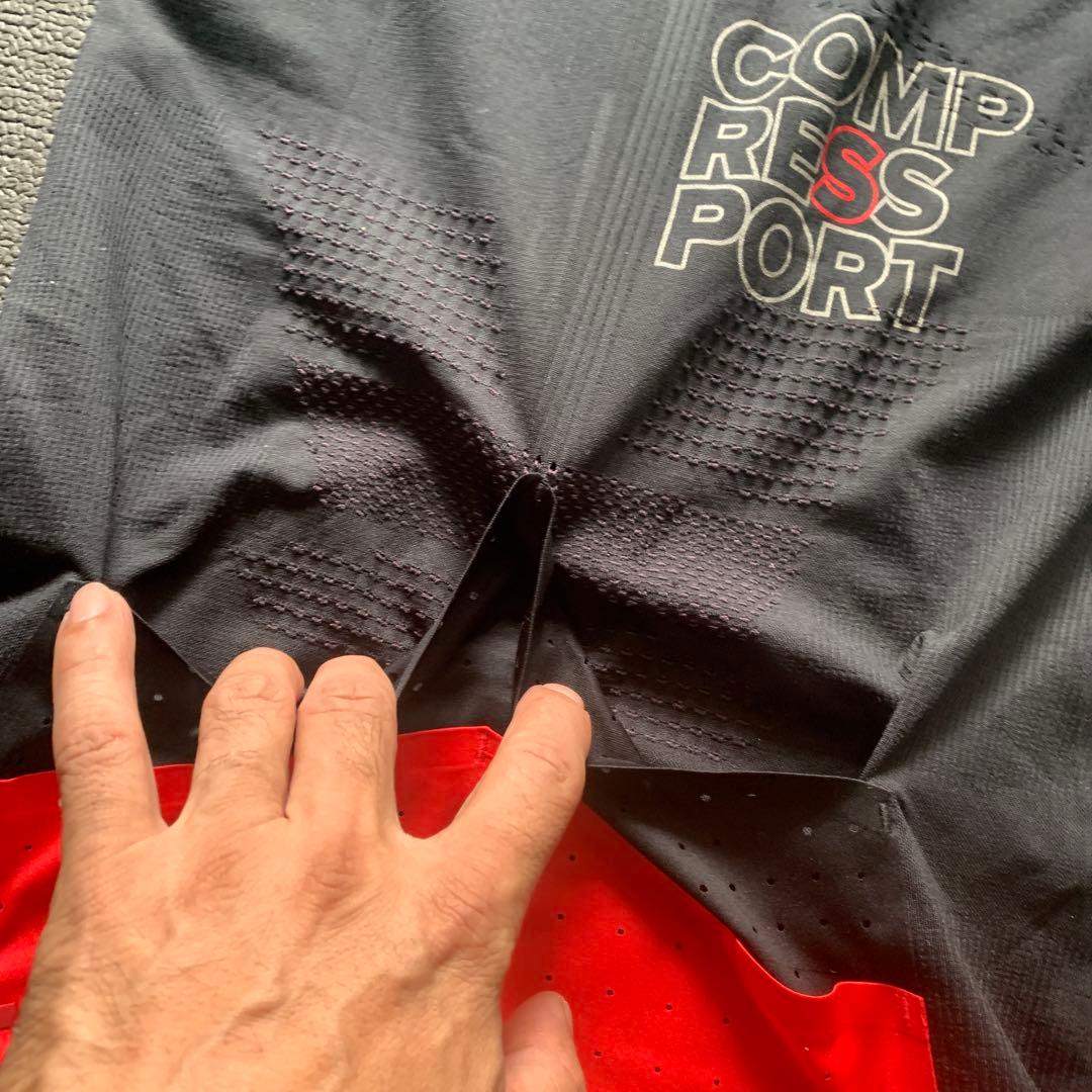 【美品】COMPRESSPORT ノースリーブ トレイルランニングシャツ