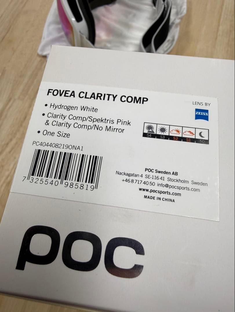 POC スキーゴーグル Fovea Clarity Comp アジアンフィット
