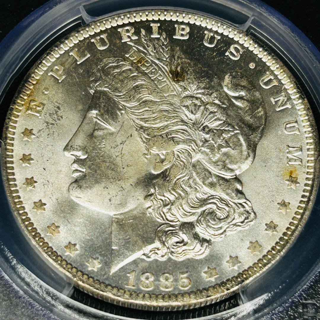 【本物保証】1885-O モルガンダラー 銀貨 PCGS MS65 未使用