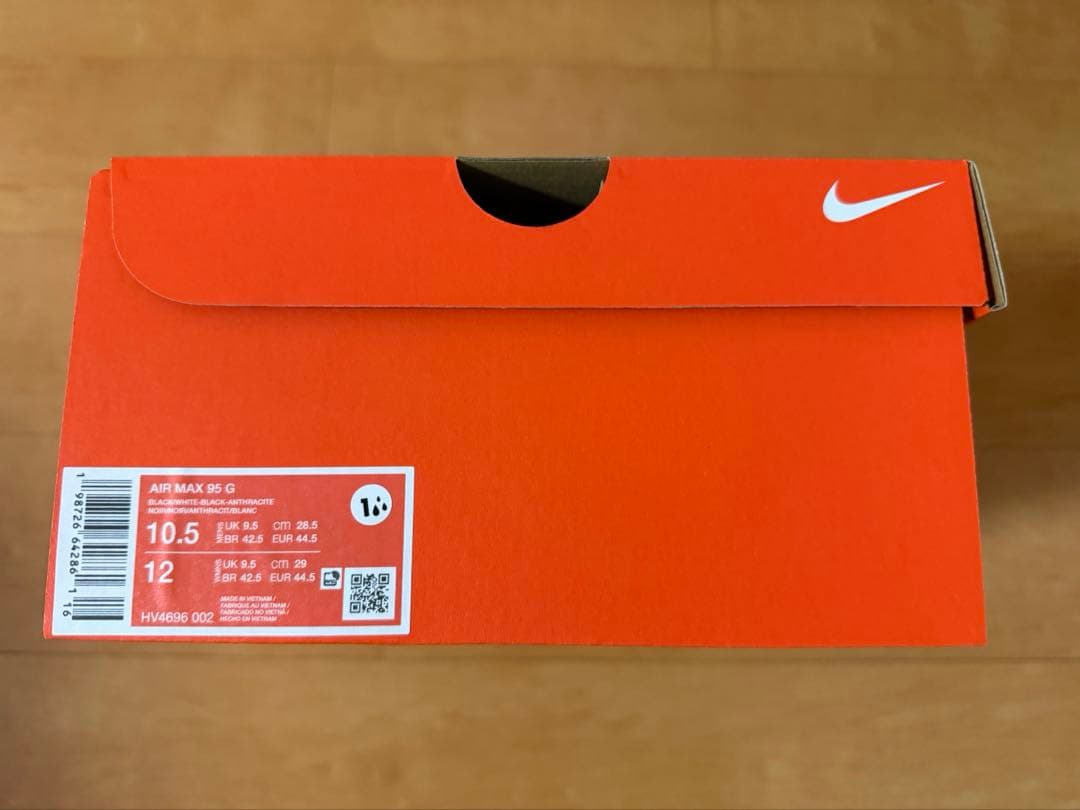 新品未使用　ナイキ　ゴルフシューズ　エアマックス95G ブラック　28.5