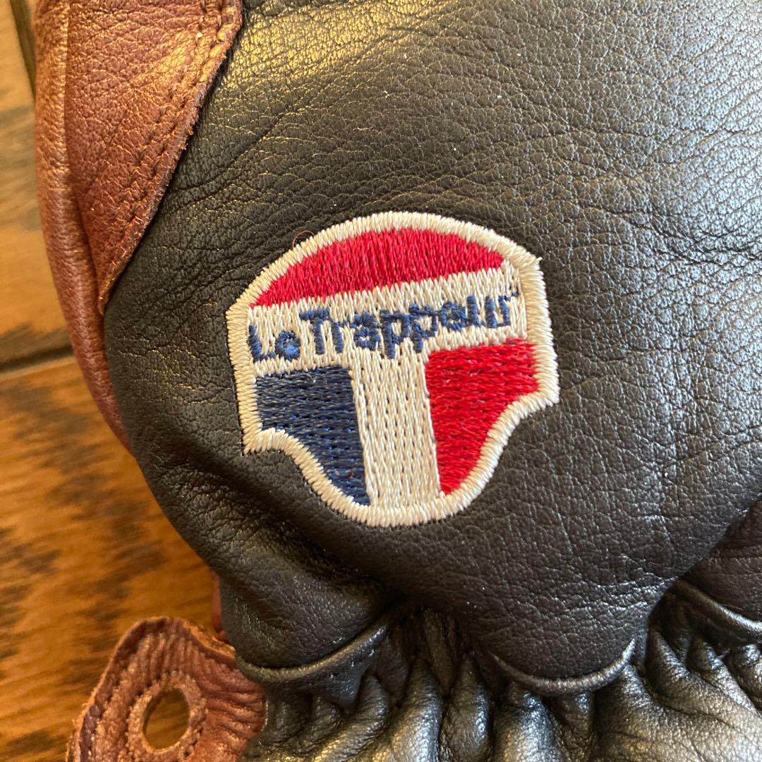 LeTrappeur スリーフィンガーグローブ本革スキー スノーボード レタポア