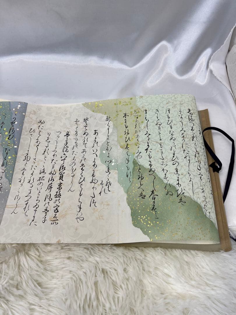 掛軸 巻物 馬場汀舟作 藤原公任「 石山切伊勢集 」912