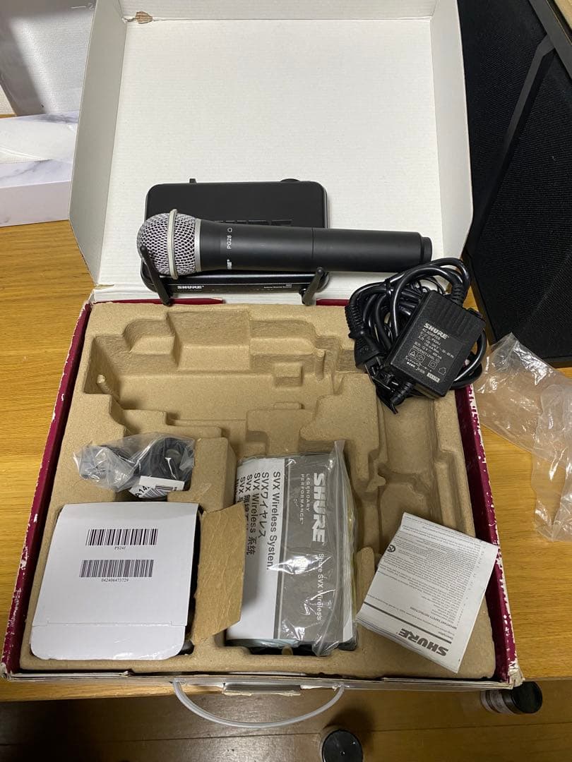 動作確認済 SHURE　ワイアレスマイクシステム 　SVX24/PG28