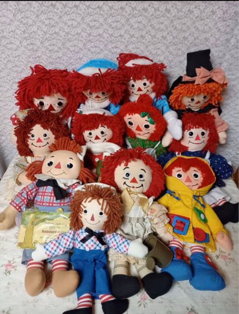 Raggedy Ann & Andy 12体セット ラガディアン&アンディ