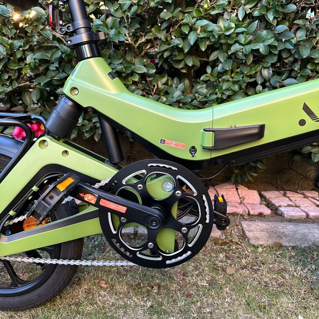 AIDDE A2電動アシスト自転車　16インチ　折りたたみ自転車　ライムグリーン