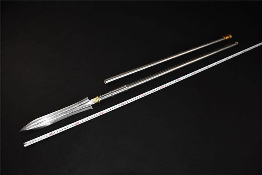 模様竜胆銃 古兵器   武具　刀装具　日本刀　模造刀   居合刀 長尺