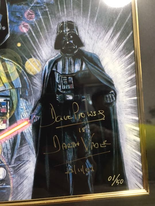 【直筆サイン】STARWARS スターウォーズ　ダースベーダー　オートグラフ