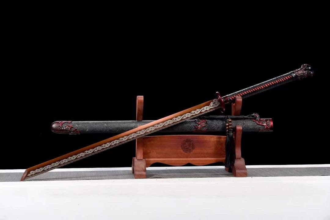 『炎竜唐横刀』古兵器 武具　刀装具　日本刀　模造刀 居合刀 長尺