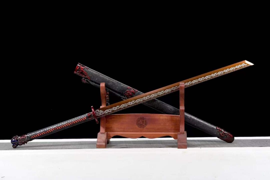 『炎竜唐横刀』古兵器 武具　刀装具　日本刀　模造刀 居合刀 長尺