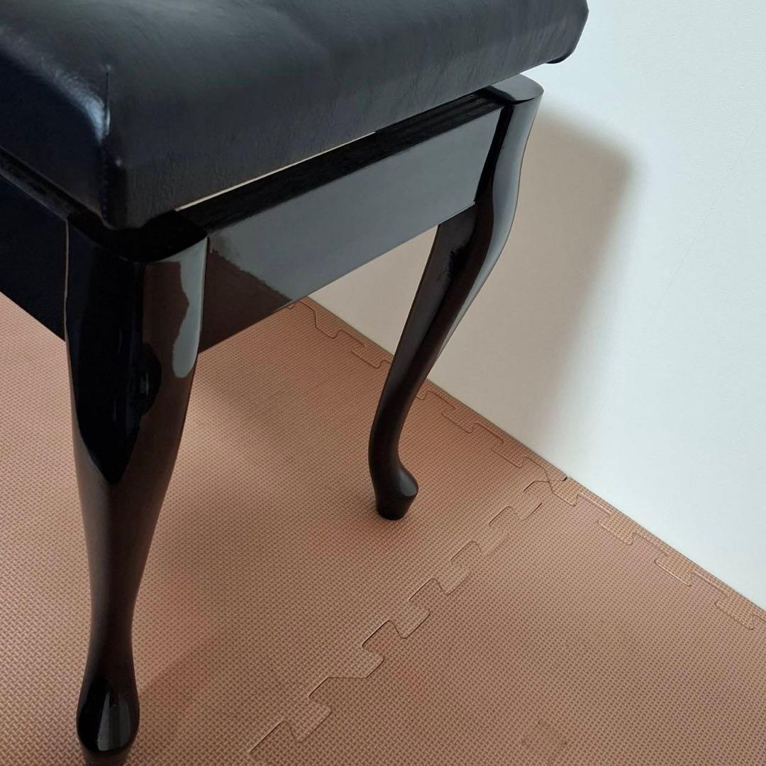 猫脚ピアノ椅子 高低自在椅子　【送料込/匿名発送】