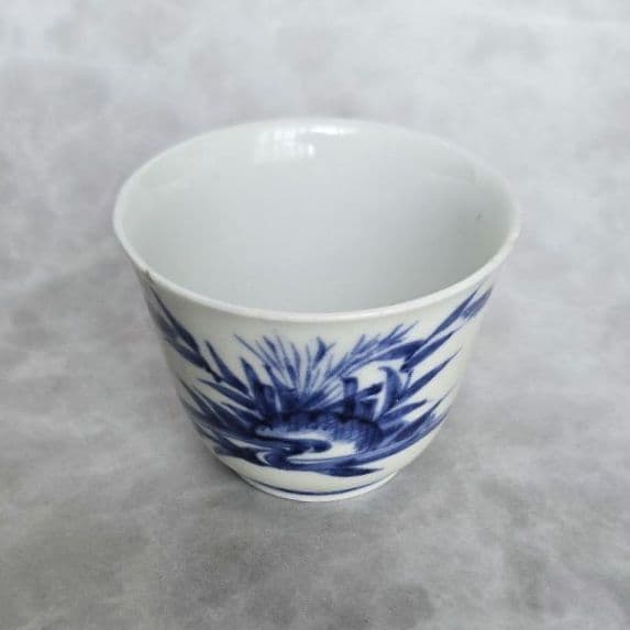 古伊万里　染付　向付　猪口　骨董　アンティーク　江戸時代