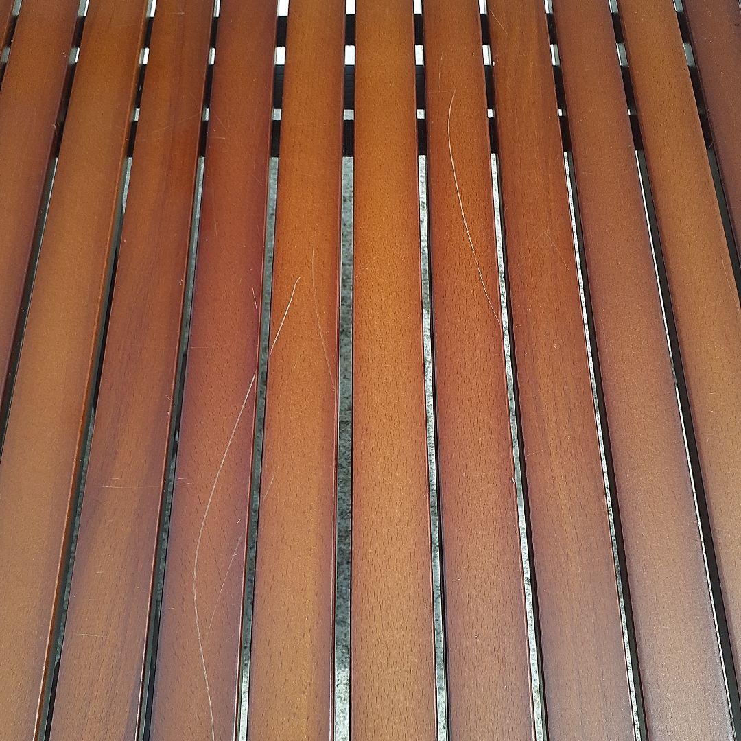 FIELDOOR ウッドロールトップテーブル 120cm×70cm×45cm