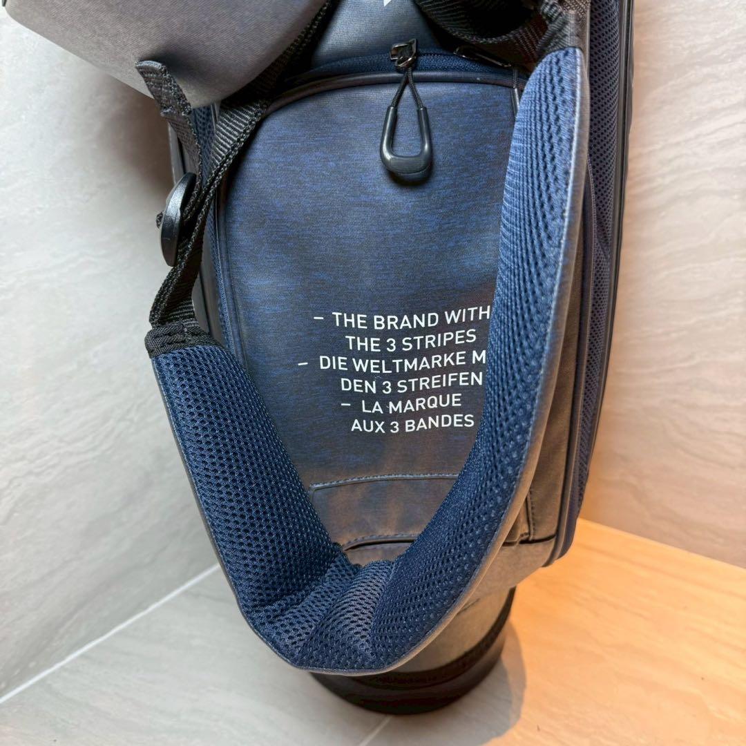 アディダス　スリーストライプ　キャディバッグ