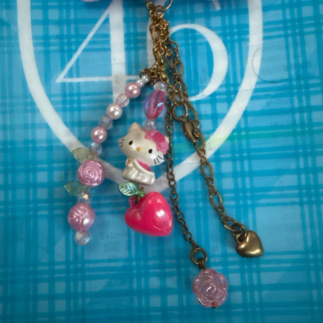 チャーミーキティ 薔薇ファーリボン バッグチャーム 雪の女王シリーズ2006年製