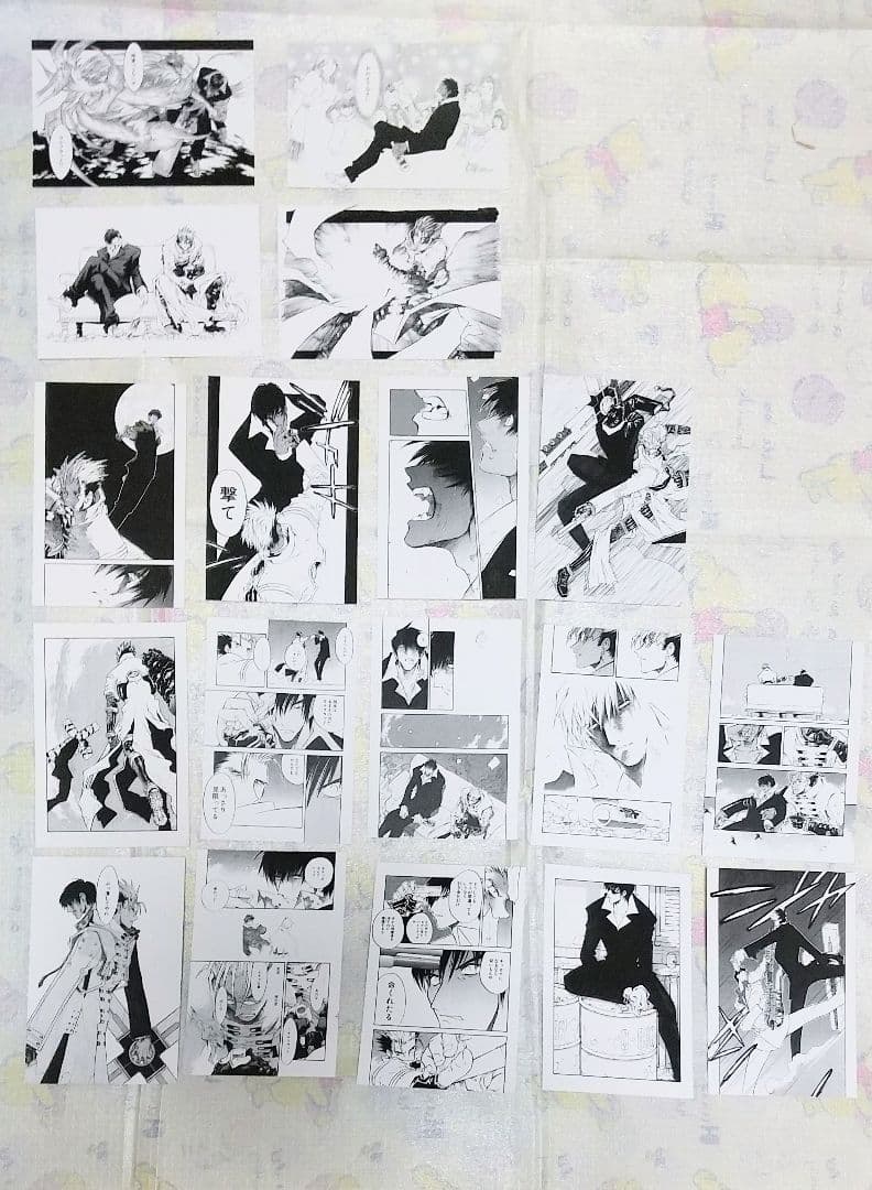 購入特典 全18種類 原画ラフポストカード 中外グレースカフェ トライガン