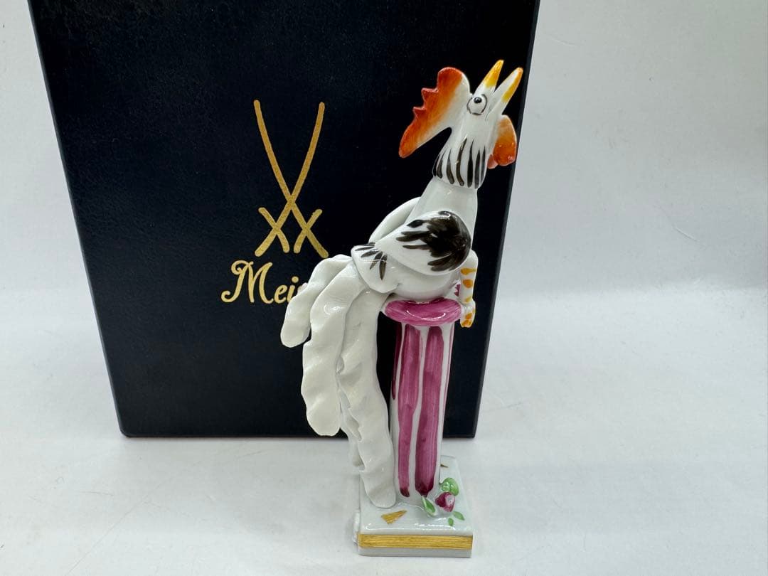極美品 Meissen マイセン 干支シリーズ　フィギュリン 鳥　トリ　酉