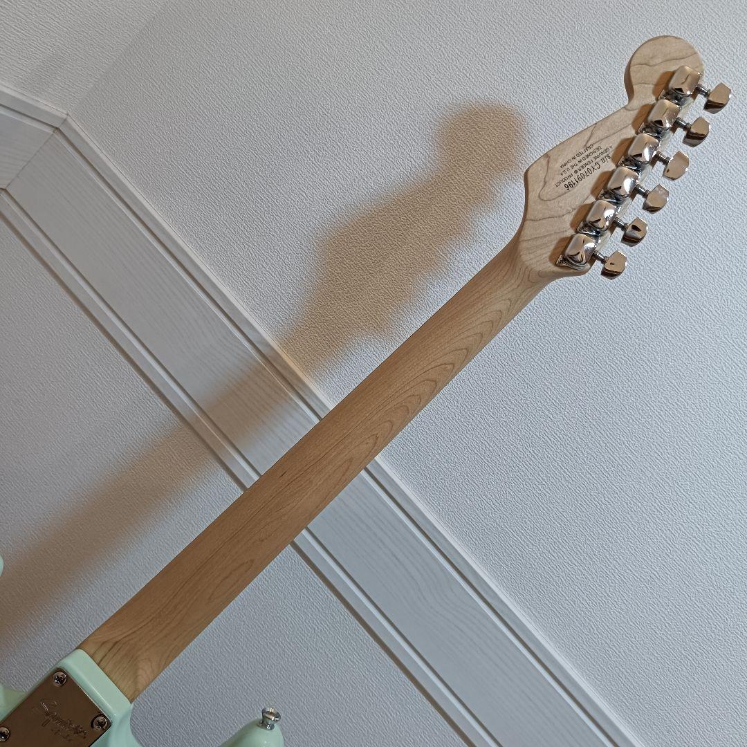メンテ済｜Squier ストラトキャスター エレキギター サーフグリーン