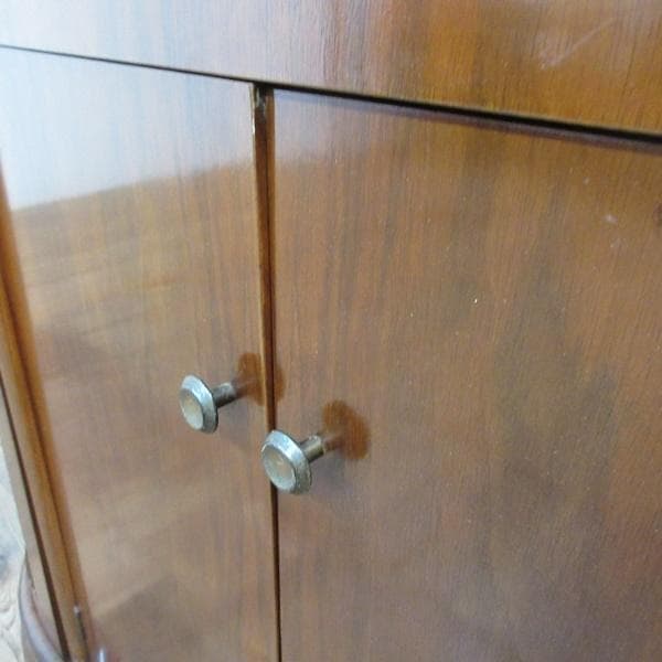 イギリス アンティーク 家具 サイドバイサイド ビューロー 飾り棚 6142e